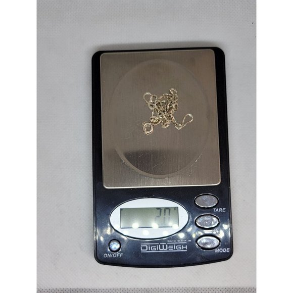 Sterling Silver Box Chain Necklace - Picture 4 of 5